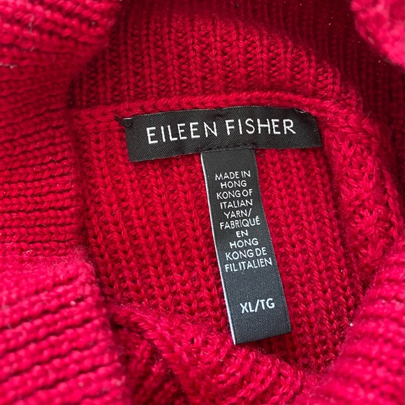 Eileen Fisher Merino Wool Mock Neck Sweater - Picture 5 of 7